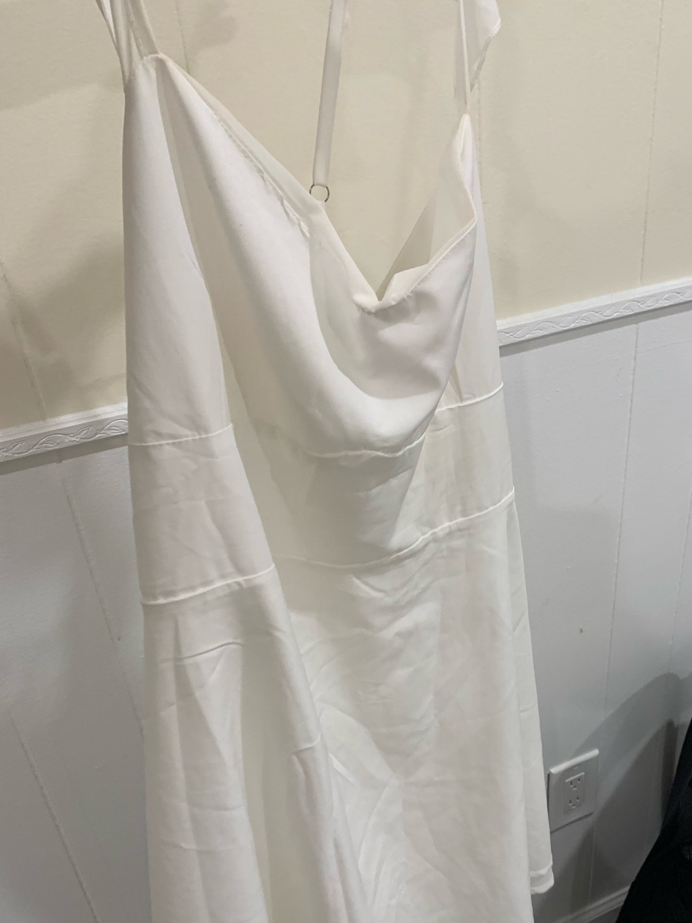 Princess Polly Ivory Strapless Cowl Slip Dress - Cream